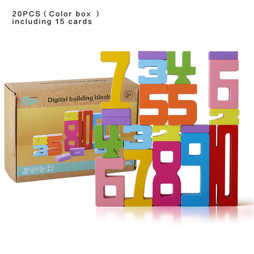Wooden Number Building Block