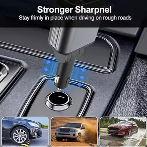🔥120W 4-in-1 Car Phone Charger With Star Light 10 Reviews