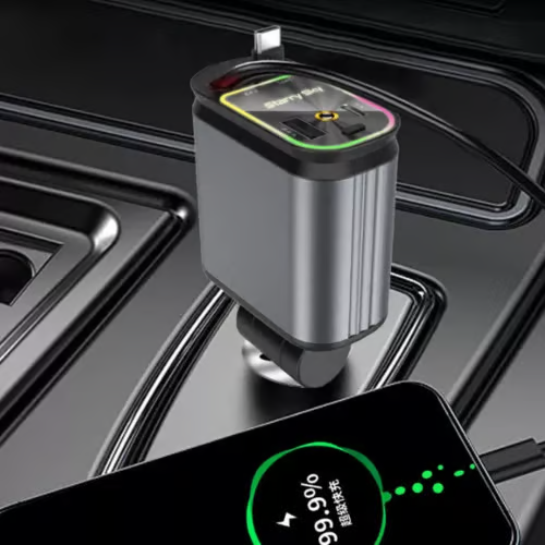 🔥120W 4-in-1 Car Phone Charger With Star Light 10 Reviews