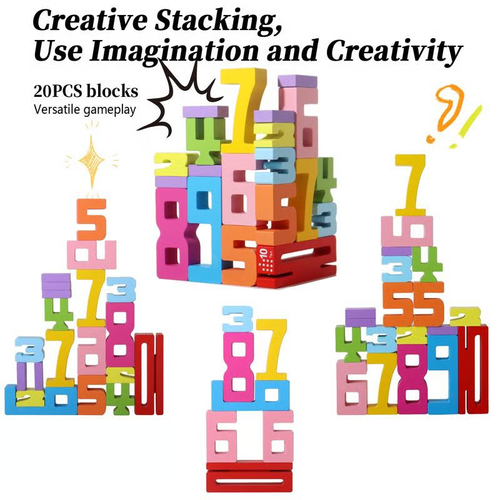 Wooden Number Building Block