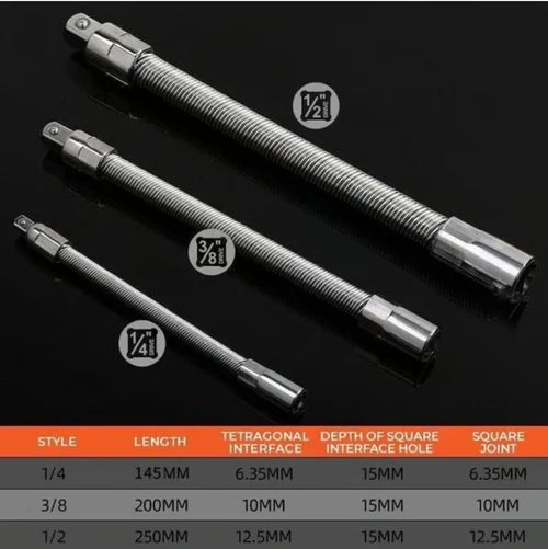 Electric Wrench Sleeve Universal Extension Rod