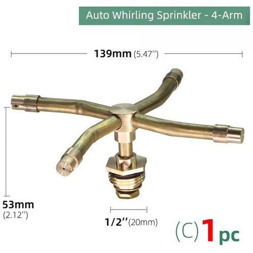 2pcs 4 Arm Automatic Rotary Sprayer