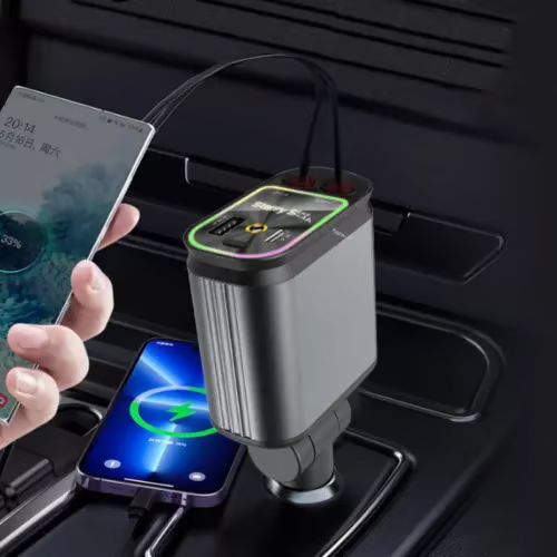 🔥120W 4-in-1 Car Phone Charger With Star Light 10 Reviews