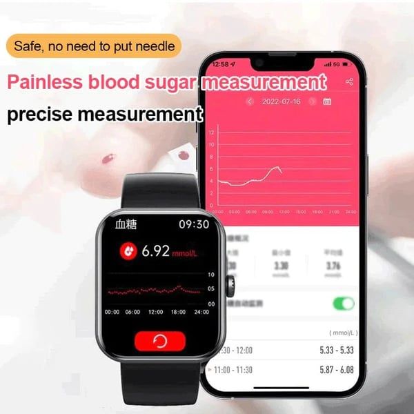 All day monitoring of heart rate and blood pressure Bluetooth fashion smartwatch