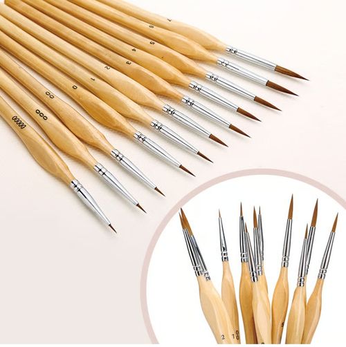 🎁11 Pcs Miniature Detail Paint Brush Set
