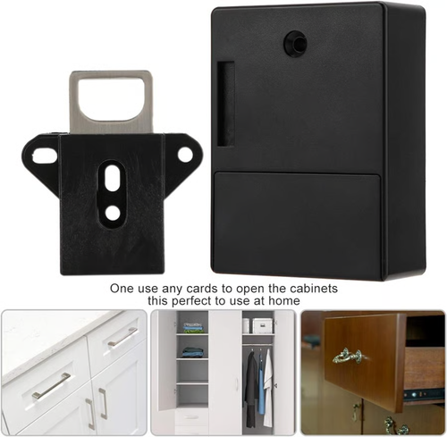 Electronic Cabinet Lock DIY For Wooden Drawer Cabinet