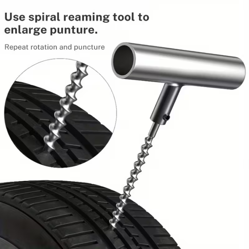 58pcs Auto Tire Repair Set Puncture Repair Tools Car Van Motorcycle Bike Emergency Heavy Duty Tubeless Tire Repair Rivet Set, Roadside Assistance, Heavy duty Tools, High quality Rivets, Sturdy Materials, Tire Patch Kit, Emergency Kits, Bike