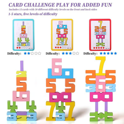 Wooden Number Building Block