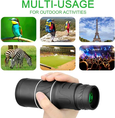 16X52 Monocular Night Vision Scope with High Definition and High Magnification for Low Light Conditions