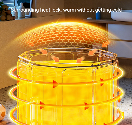 Baby Loves Splashing, Mom Relaxes!Foldable Thermostatic Bathtub, Unfold & Use in 1 Second