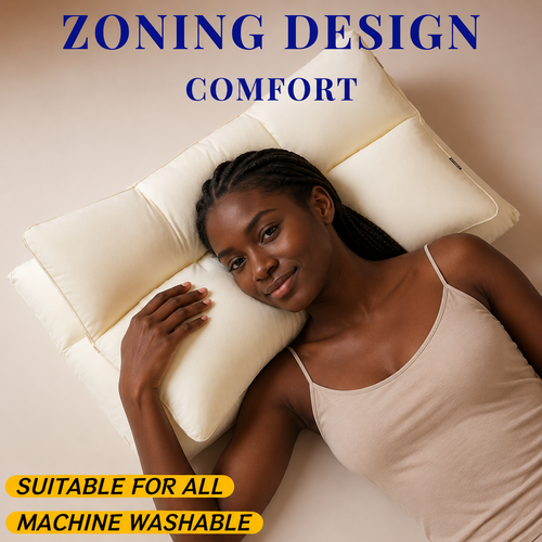 Multifunctional Divided Neck Pillow, Double-Layer Design — Comfortable, Non-Pressing Face Sleep Pillow for Head and Neck Relaxation