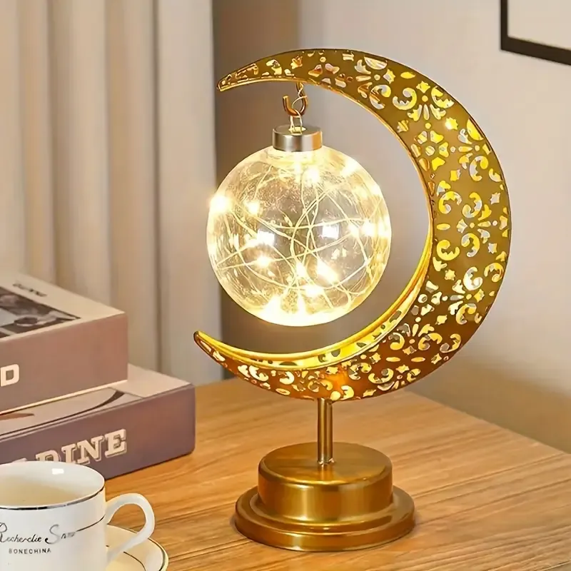 10Lampe de table en fer Moon Star