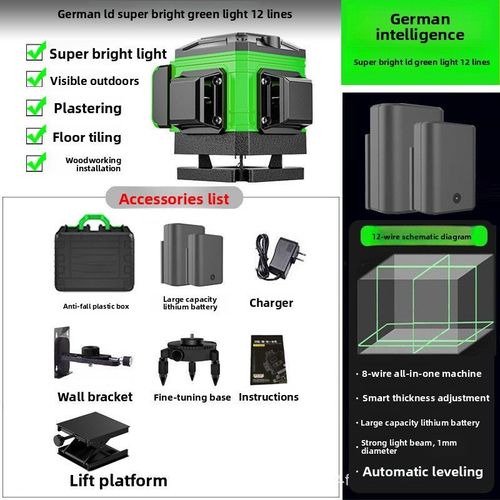 4D wall and floor integrated high-precision level