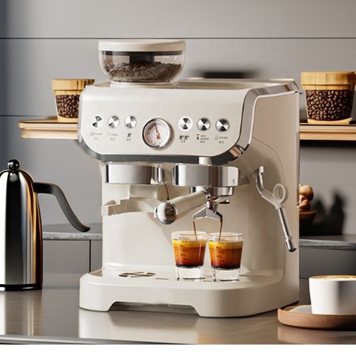 Home comercial 19Bar máquina de café expresso semi-automático, profissional comercial expresso rápido com moedor