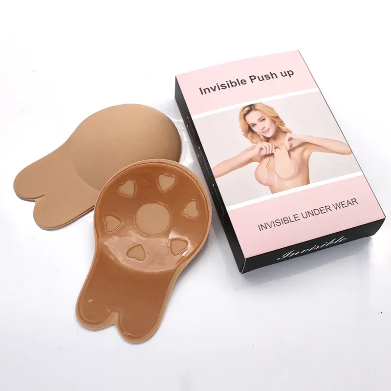 Hot Sale Reusable Cute Sponge Nipple Cover Seamless Invisible Sponge Rabbit Bunny Uplift Breast Nipple Pasties for Sexy Ladies