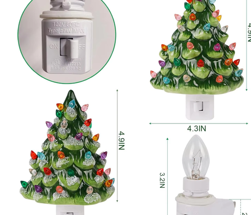 Vintage Christmas Tree LED Night Ligh