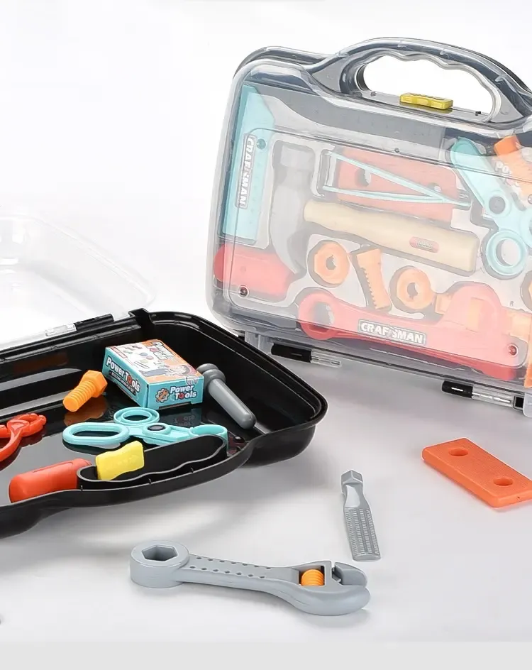 Constructions Tool Kit Assembly Toys Kids Carry Case Tool Box Pretend Play Constructions Toy for Age 3