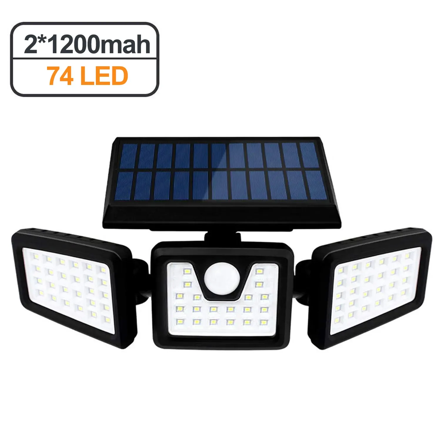 led solar powered led garden fence motion sensor wall light security lights outdoor IP65 waterproof wall mounted solar lights
