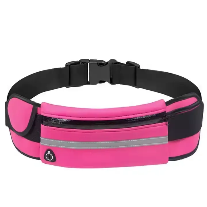 Custom Wholesale Women Waterproof Nylon Crossbody Running Belt Bag Sport Bum Fanny Pack Waist Bag