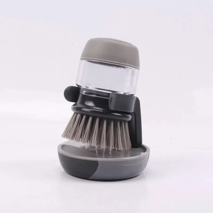 Kitchen Cleaning Tools Pan Pot Sponge Brushes Dish Washing Cleaning Brush With Soap Dispenser