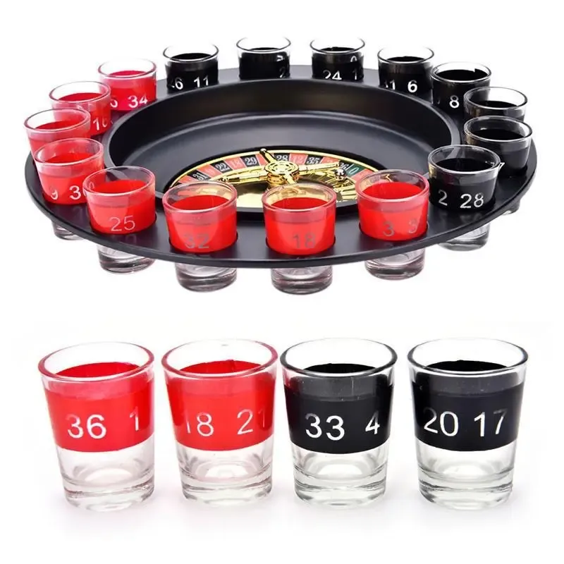 Russian Turntable Wine Table Game Drinking Entertainment Toys Drinking Game Turntable LUCKY Bar Supplies Turntable Ktv