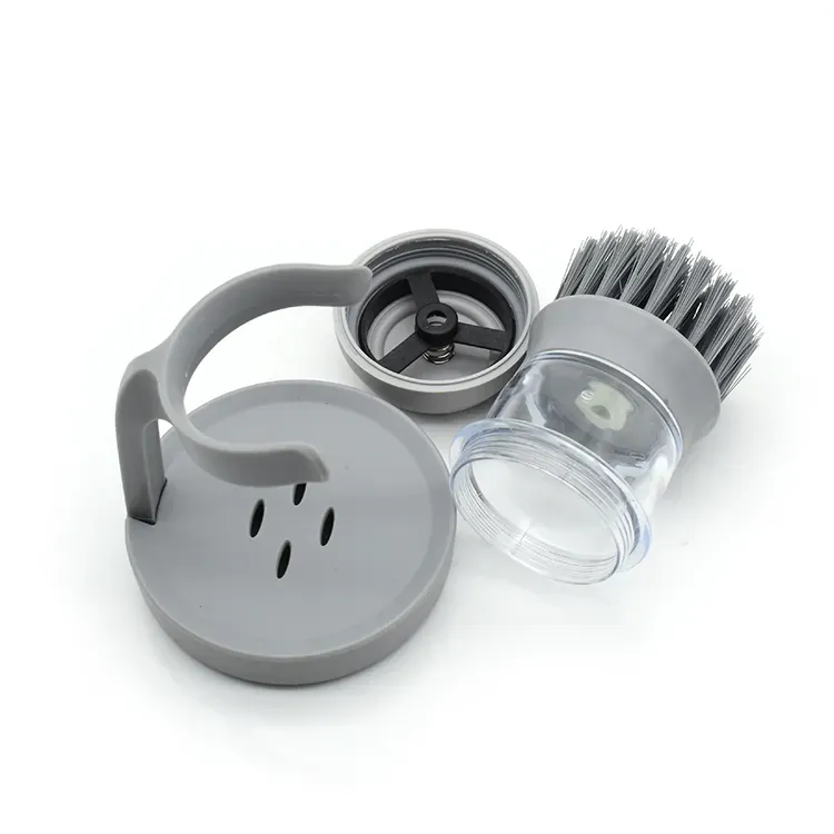 Kitchen Cleaning Tools Pan Pot Sponge Brushes Dish Washing Cleaning Brush With Soap Dispenser