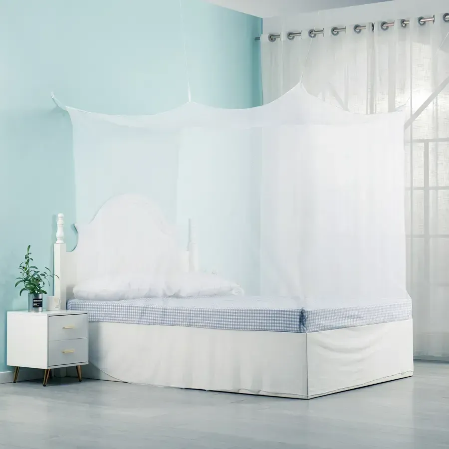 Mosquito Net for Bed Hanging Bed Net Ideal for Bedroom Decorative and Travel Camping used to protect from Mosquitoes