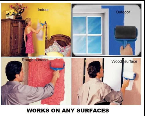 PAINT RUNNER® a registered trademark, ultimate paint roller system - 6 pc set, paint continuously without dipping & dripping & no mess.