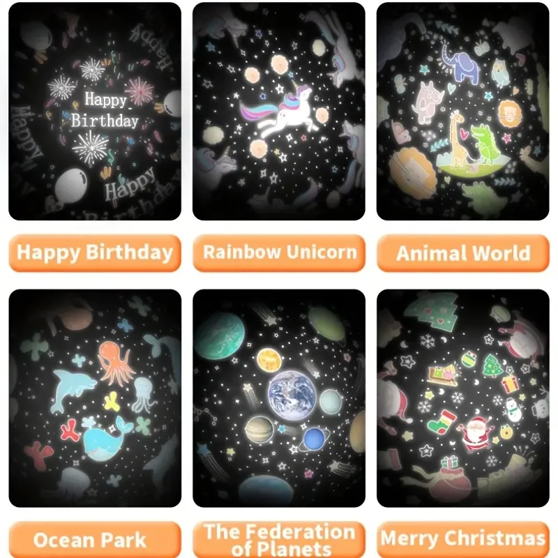 Colorful Life Popular Rabbit Shaped Baby Gift Set Starry Star Projector Night Light Music Box Mini Led Table Lamp for Kids