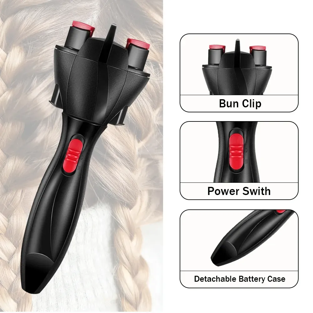 Hot Sale Portable Handheld DIY Hair Braider for Creating Tight to Loose Braids Effortlessly Automatic Hair Braider