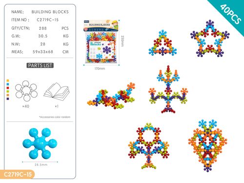 DIY plum blossom building blocks