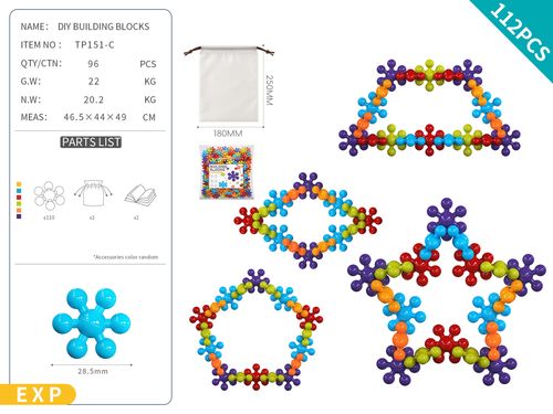 DIY plum blossom building blocks