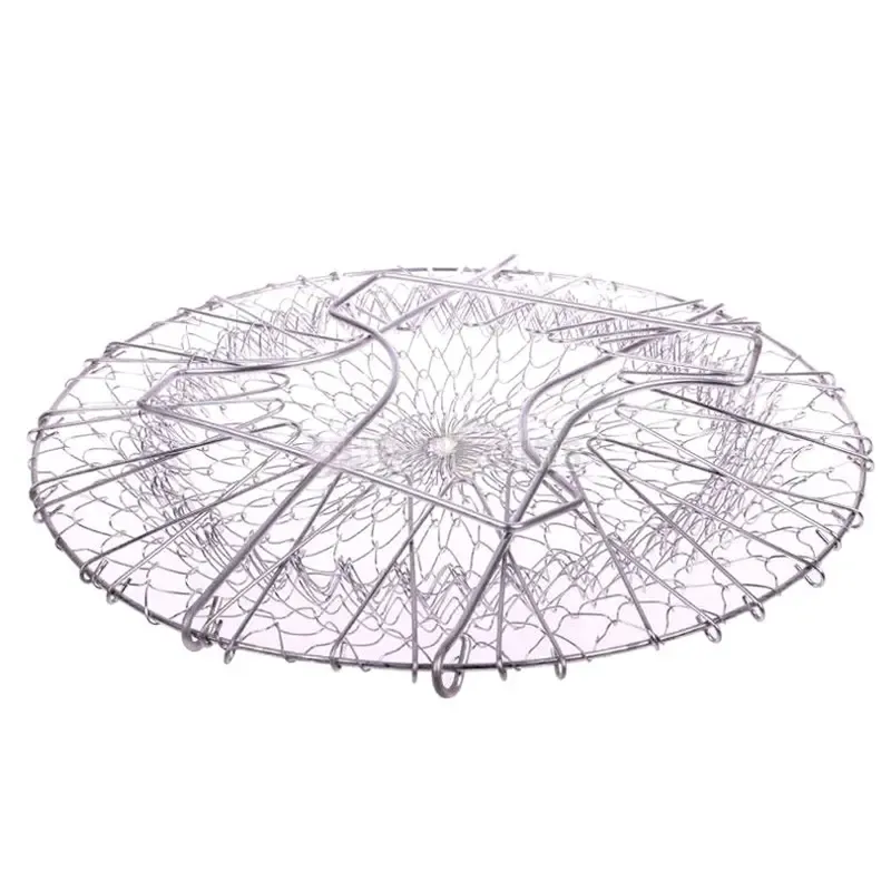 Hot sell Kitchen Utensils Cooking Utensils Frying basket Stainless Steel Expandable Fry Chef Basket Colander