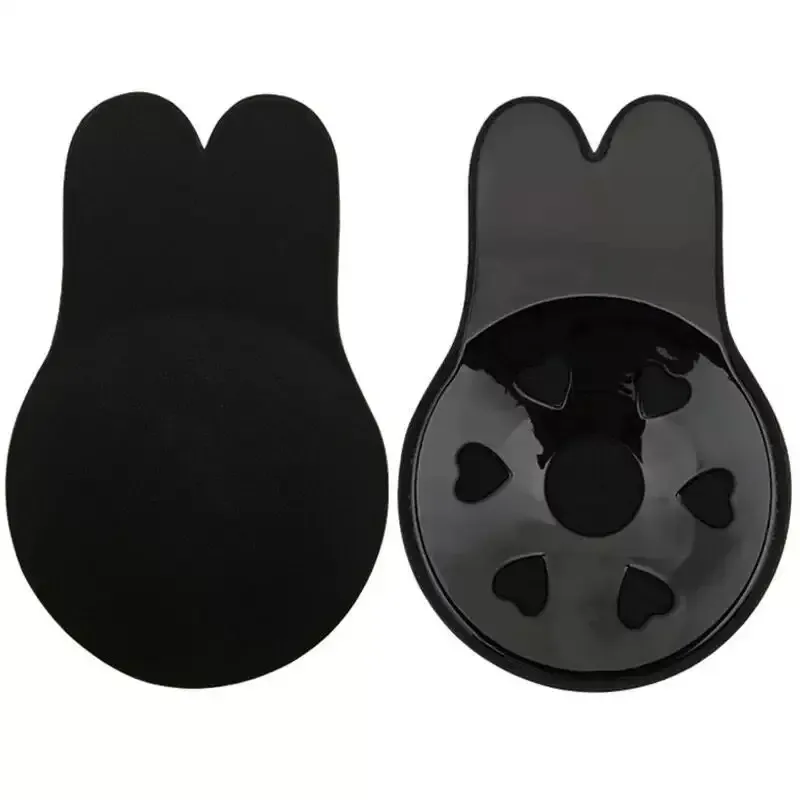 Hot Sale Reusable Cute Sponge Nipple Cover Seamless Invisible Sponge Rabbit Bunny Uplift Breast Nipple Pasties for Sexy Ladies