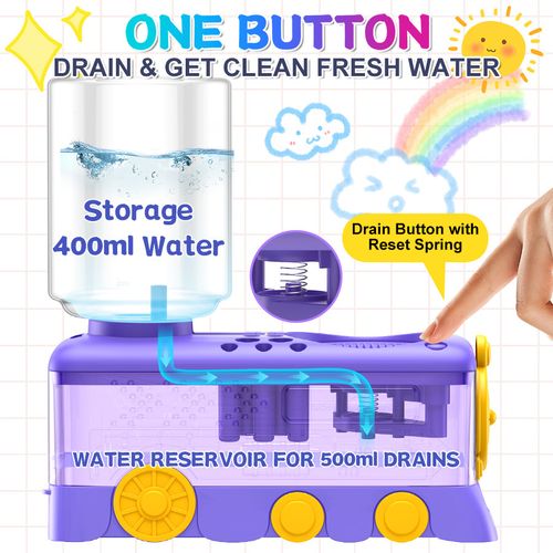 Temu popular brush cleaner automatic water washing pen holder Brush Rinser watercolor