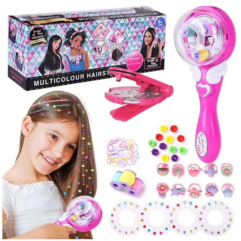 Automatic Electric Hairstyle DIY Tool for Teen Girls Salon Makeup Beauty Fashion Gift Hair Decoration Braider Styling Toy Kits