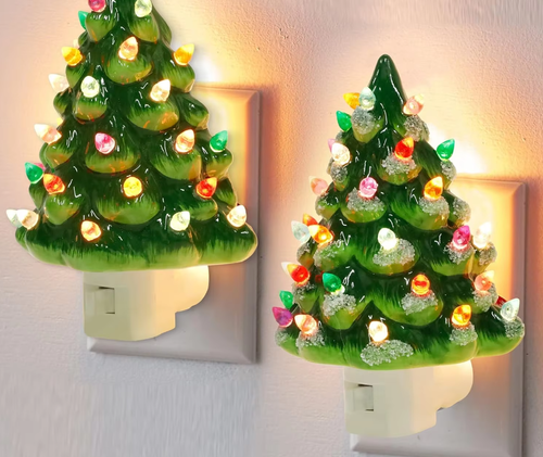 Vintage Christmas Tree LED Night Ligh