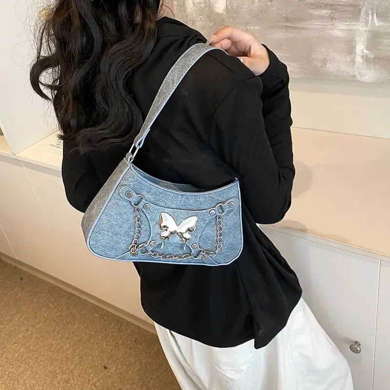 Fashion simple underarm ladies bag pu Leather Shoulder Bag Women Crossbody Sling Messenger Underarm bag half moon purse