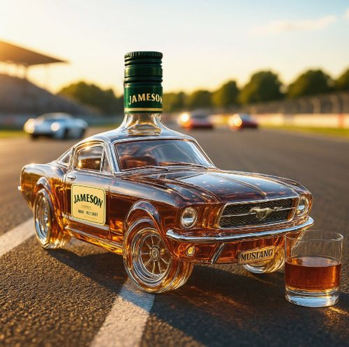 Bronco Whiskey Bottle