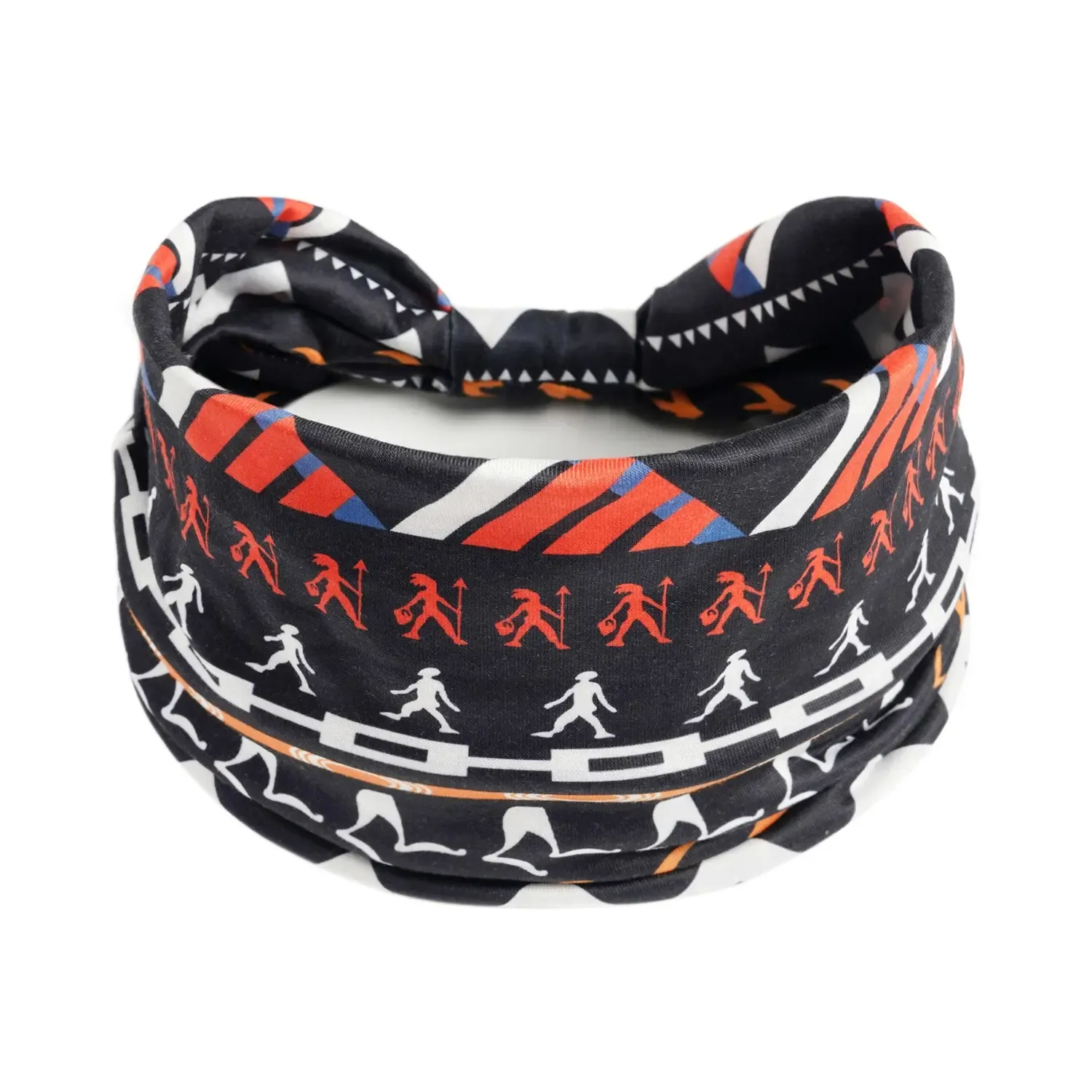 European and American Women's Printed Sports Yoga Headbands Wide Edge Elastic Knotting Headband