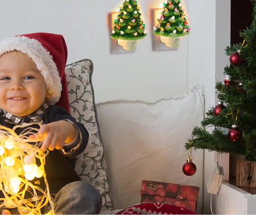 Vintage Christmas Tree LED Night Ligh