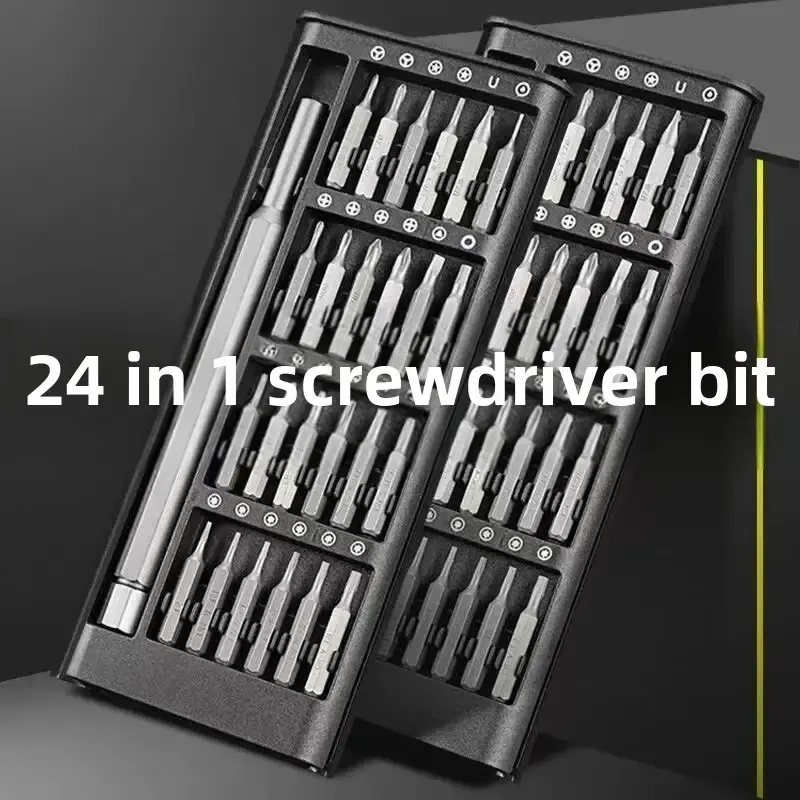 RTS Good Price Plastic Cover Multi Mobile Repair Tools 24PCS Screwdriver Bit Set Portable Hand Tool Mini Precision Screwdriver