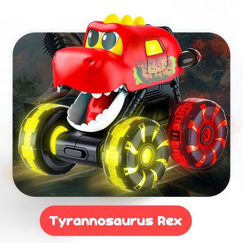 Press & Go Dinosaur Toy Car With Lights