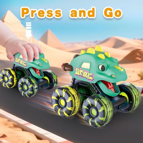 Press & Go Dinosaur Toy Car With Lights