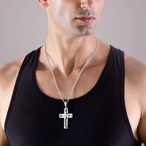 Emperor Cross Necklace Made of shiny precious metal!