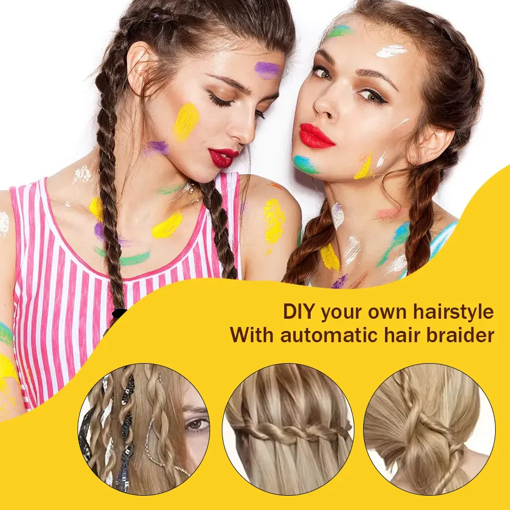 Hot Sale Portable Handheld DIY Hair Braider for Creating Tight to Loose Braids Effortlessly Automatic Hair Braider