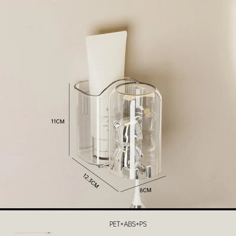 Household Combination Punch-Free Toothbrush Holder Automatic Toothpaste Dispenser