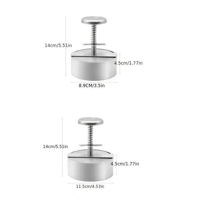 Hamburger Patty Manual Meat Press, Meat Press Mold, Stainless Steel Thickened Dumpling Skin Press, Kitchen Tool