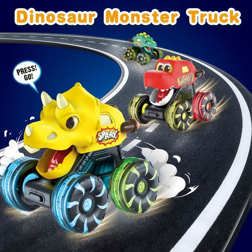 Press & Go Dinosaur Toy Car With Lights