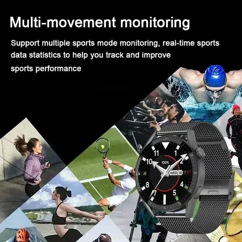 1pc Smartwatch, 3.53cm Full Touch Screen, Men Full Touch Screen Sport Fitness Watches, Multi-Sport Modes Music-Control Remote-Camera Wireless Call Women Smart Watch, Gifts For Friends Couples Wife Husband